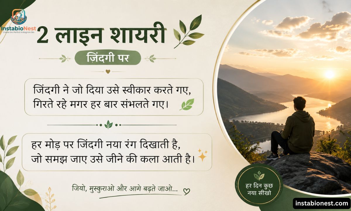2 Line Shayari In Hindi