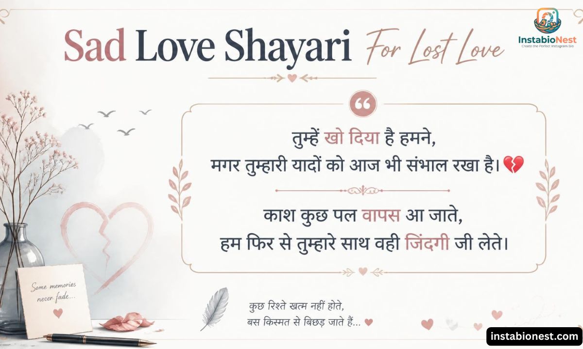 Sad Love Shayari