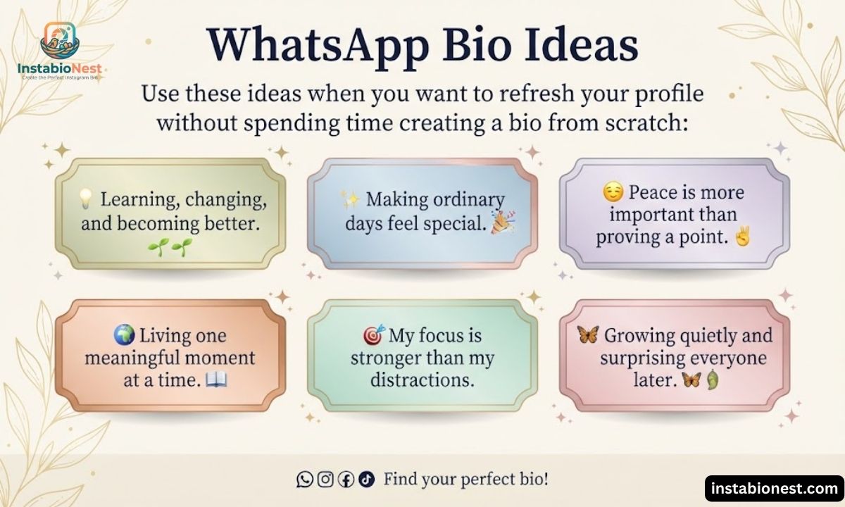 WhatsApp Bio