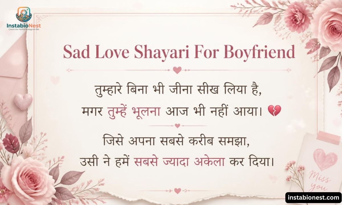 Sad Love Shayari