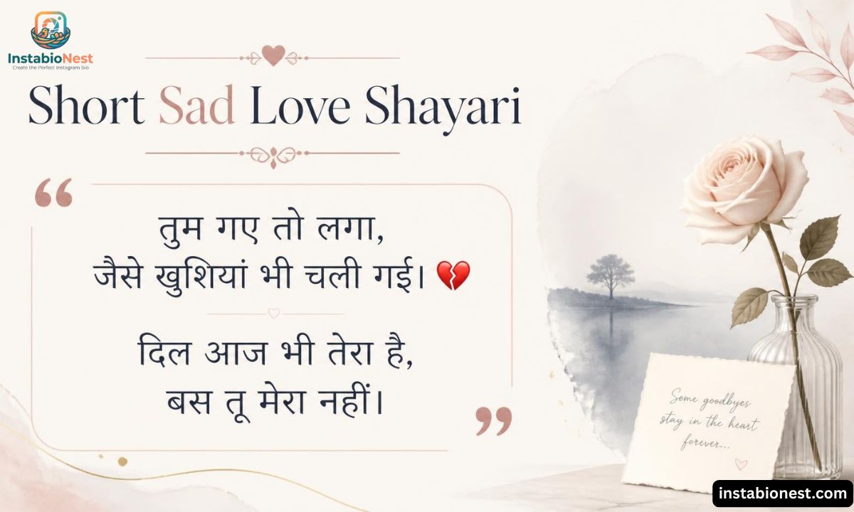 Sad Love Shayari