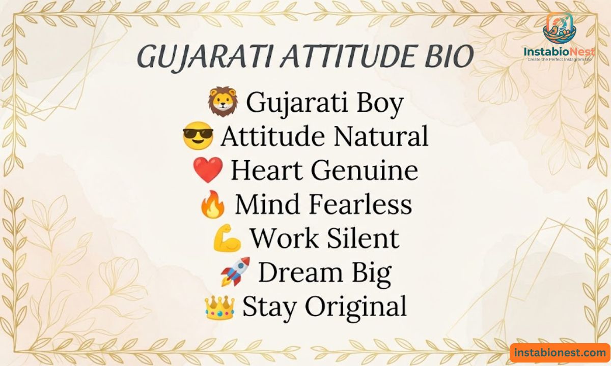 Instagram Bio In Gujarati