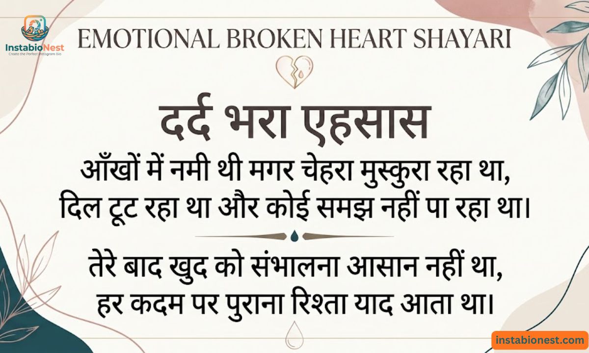Broken Heart Shayari