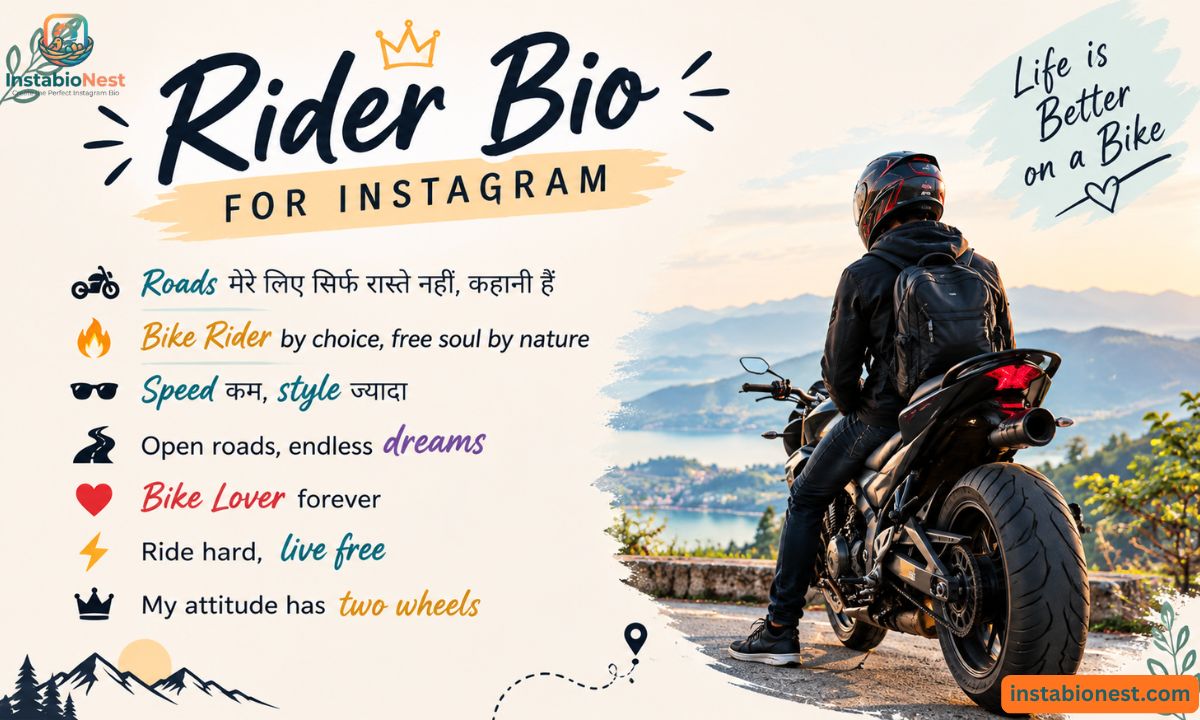Rider Bio For Instagram