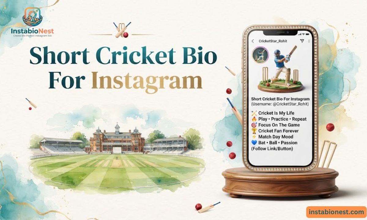 Instagram Bio For Cricket Lovers