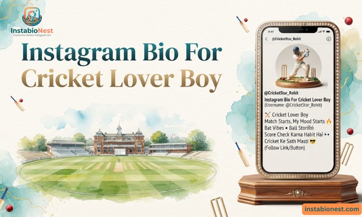 Instagram Bio For Cricket Lovers