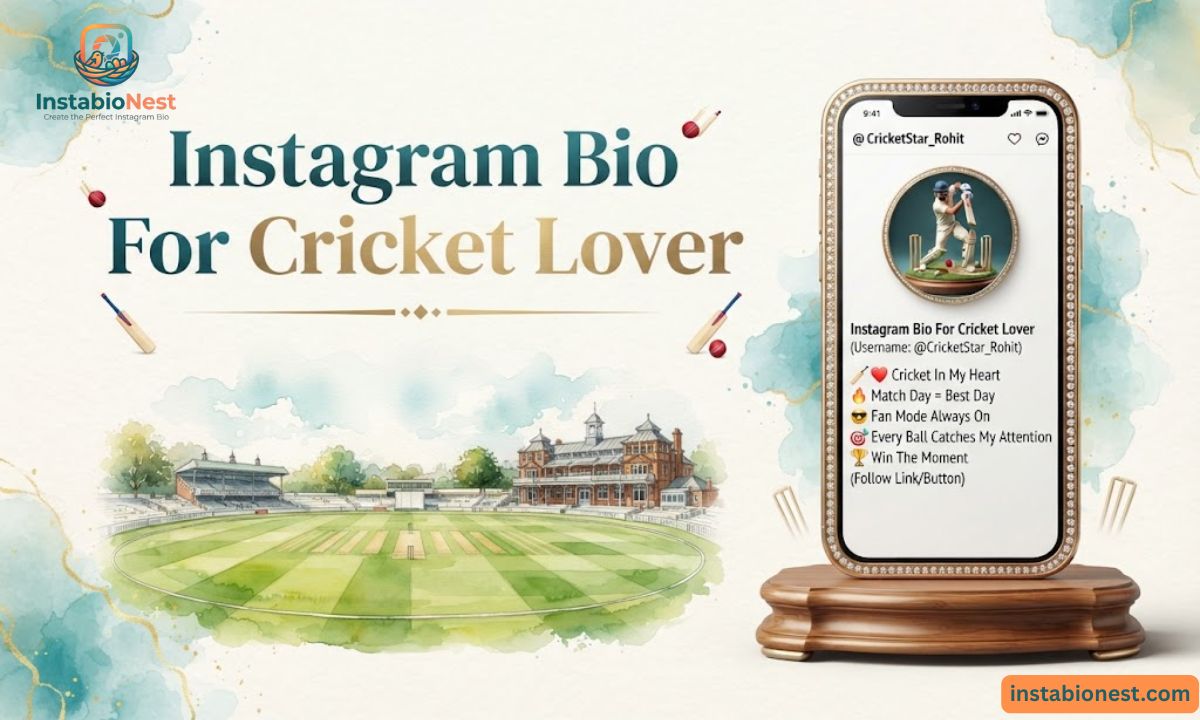 Instagram Bio For Cricket Lovers