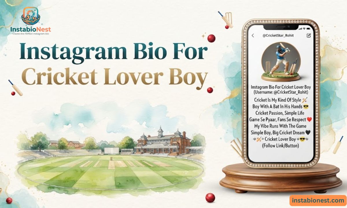 Instagram Bio For Cricket Lovers