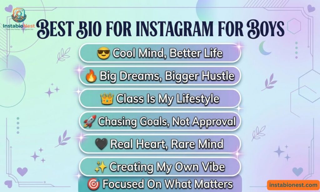 Instagram Bio For Boys