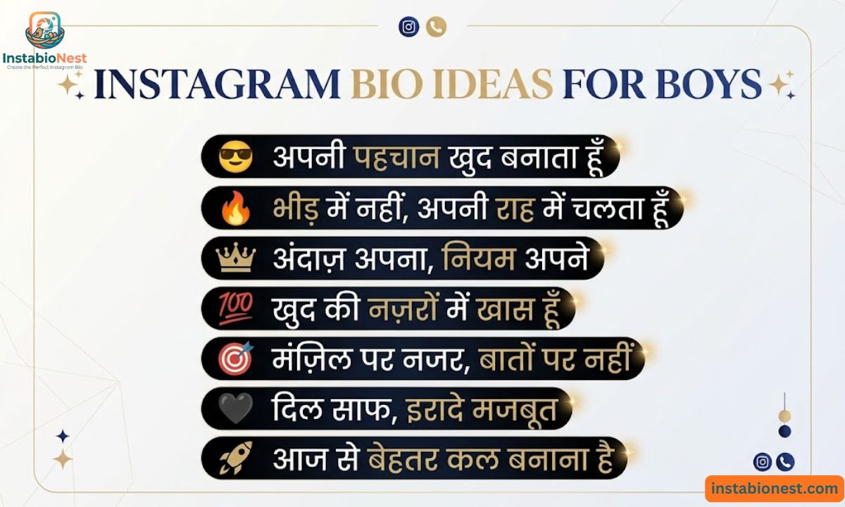 Instagram Bio For Boys