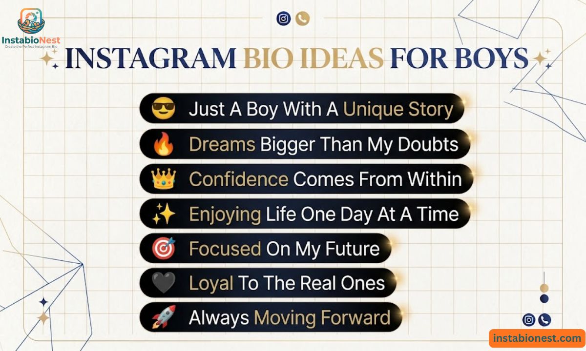 Instagram Bio For Boys