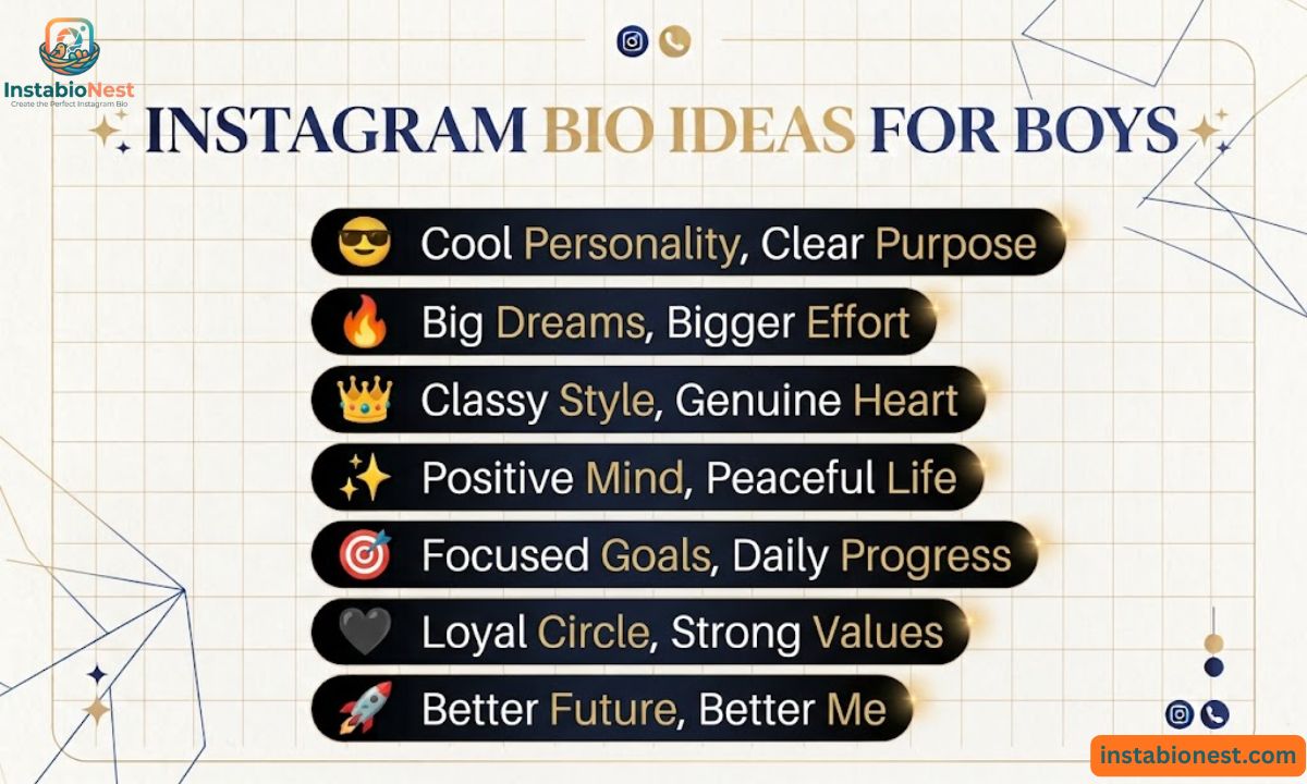 Instagram Bio For Boys