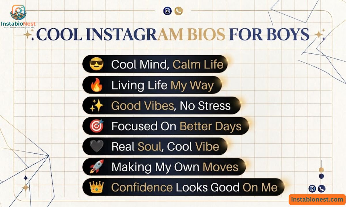 Instagram Bio For Boys