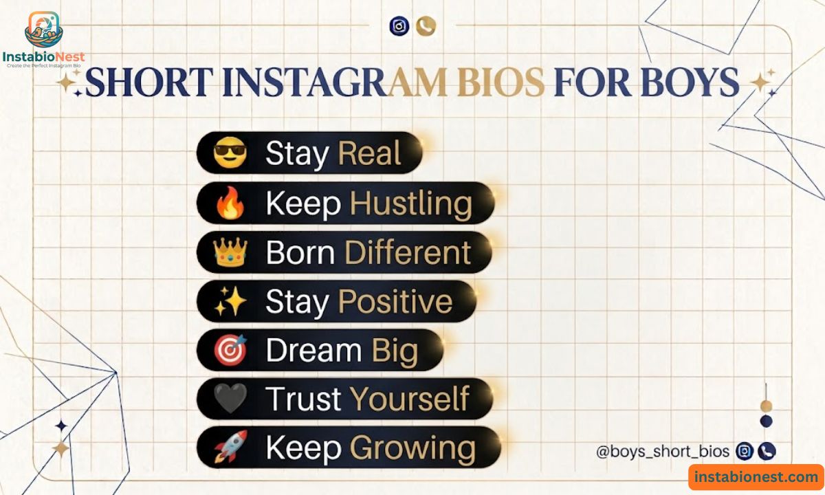 Instagram Bio For Boys