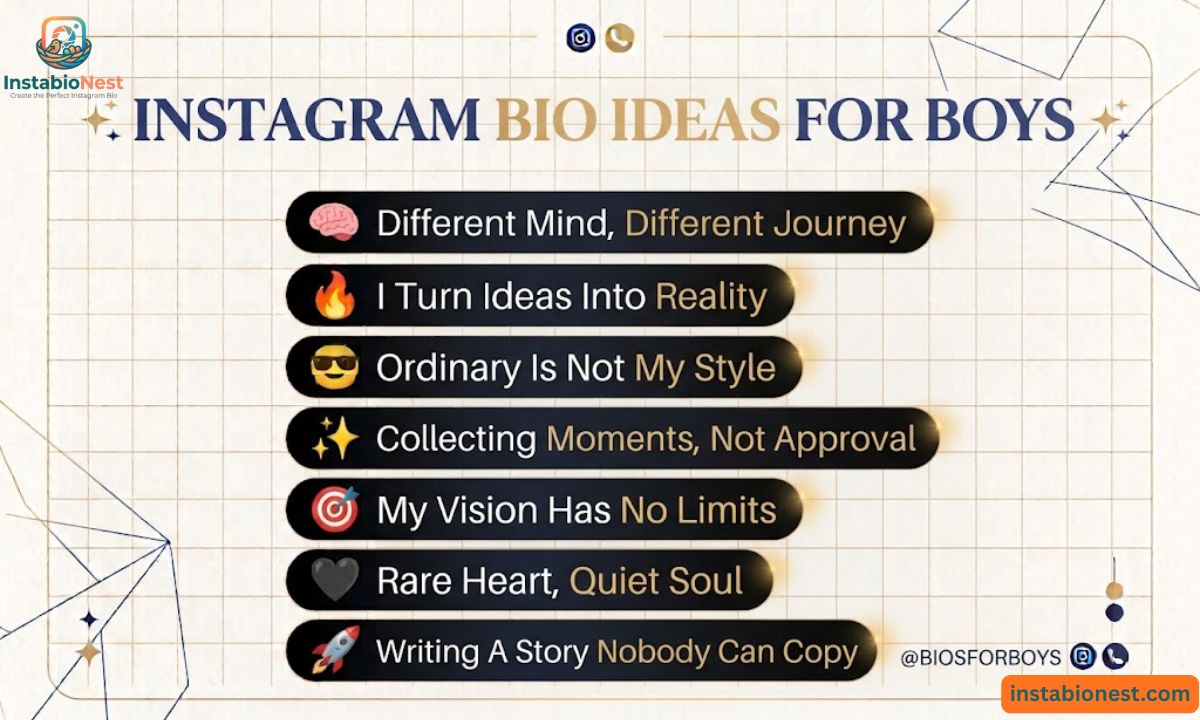 Instagram Bio For Boys