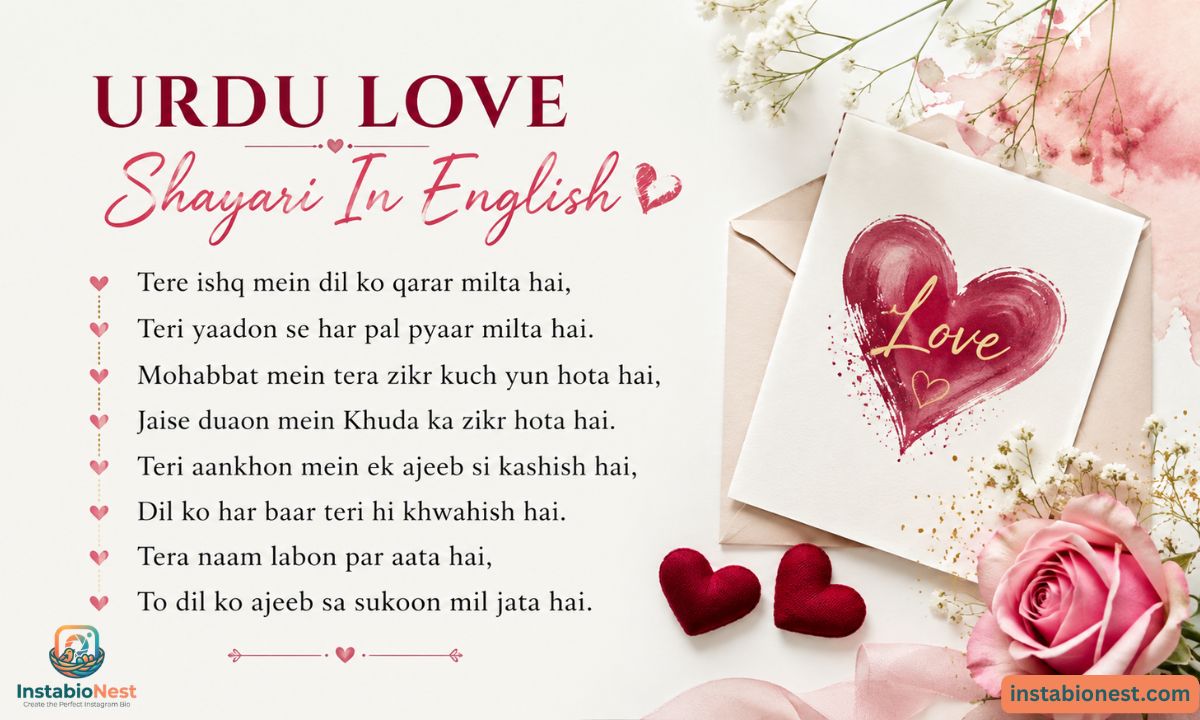 Love Shayari in English