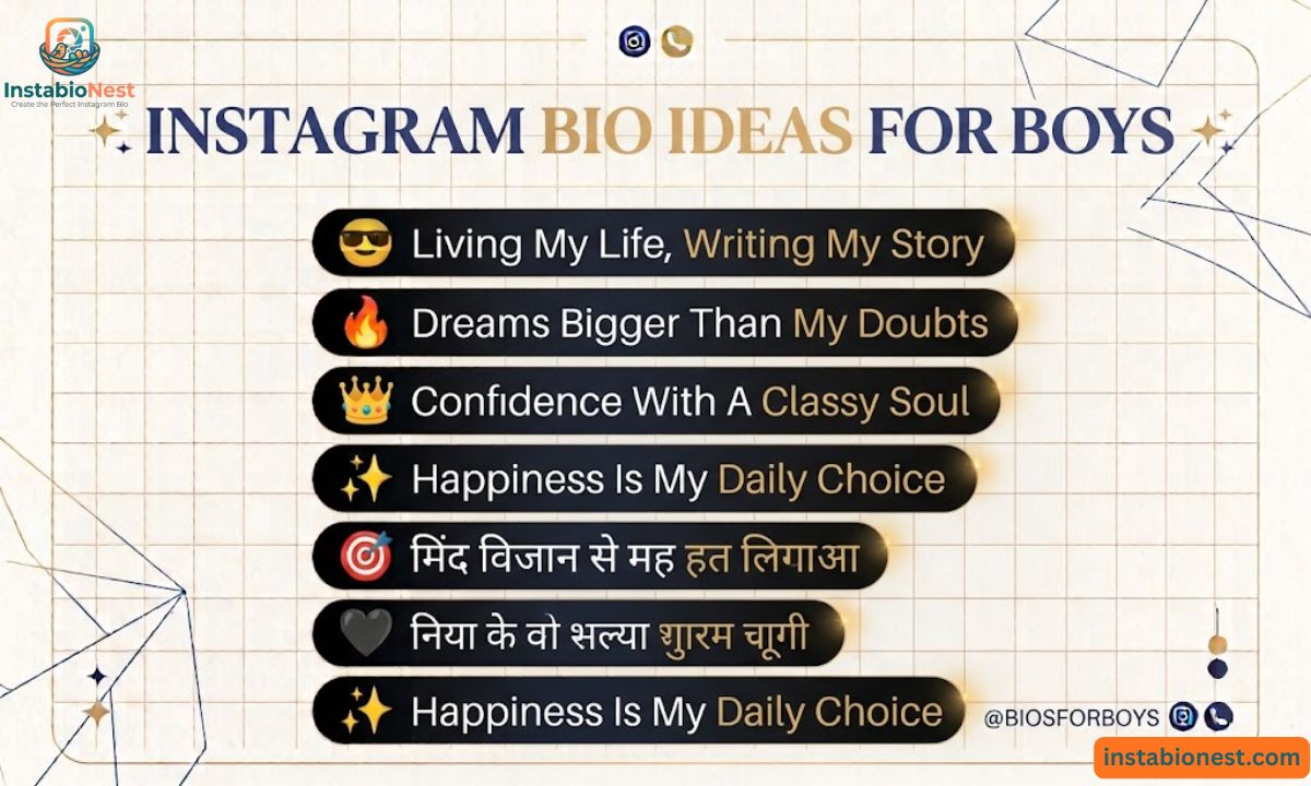 Instagram Bio For Boys