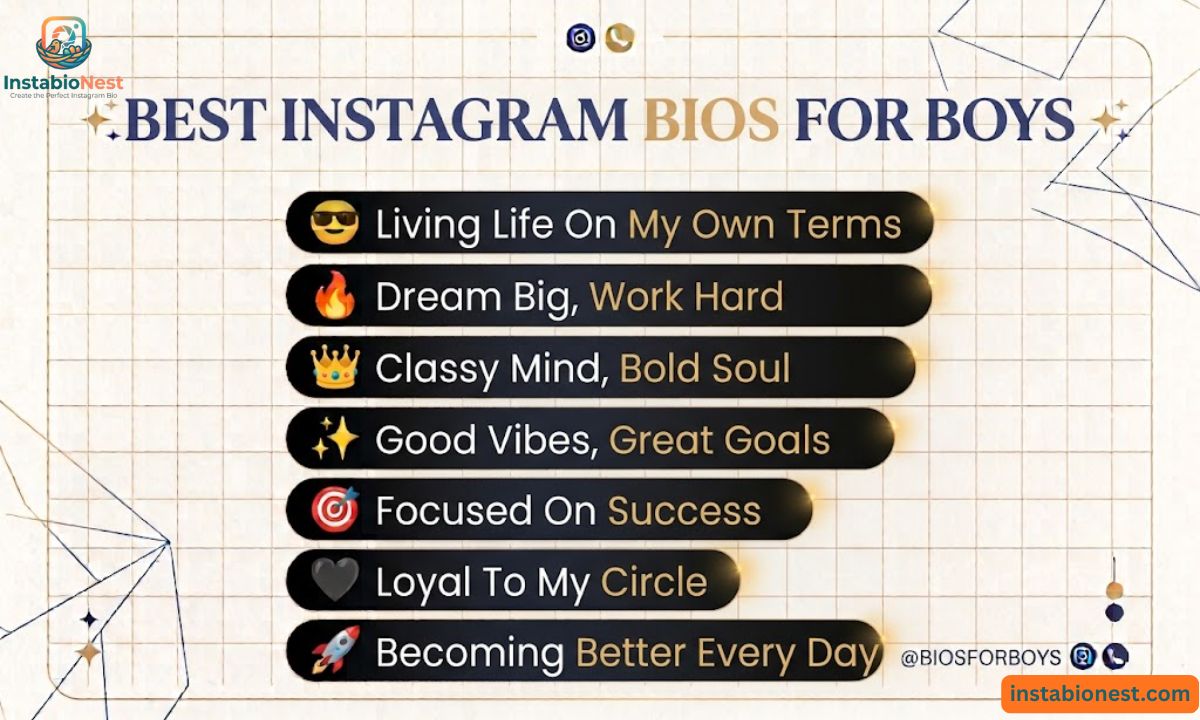 Instagram Bio For Boys