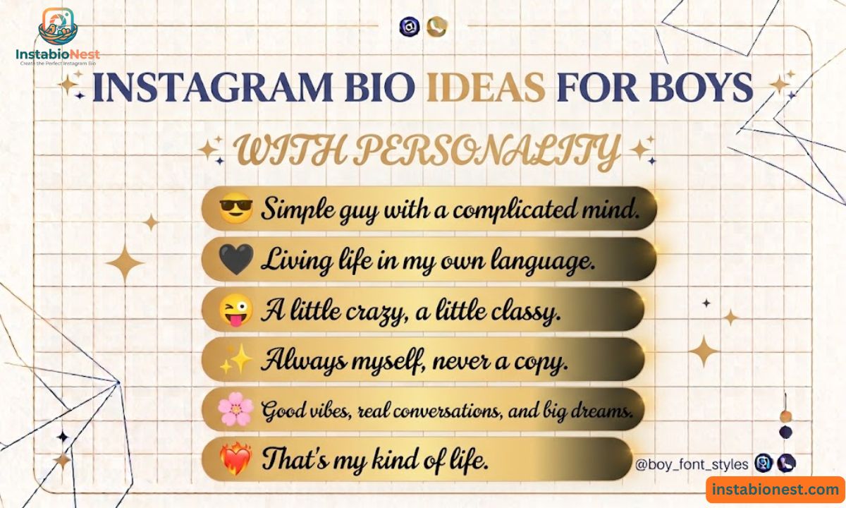Instagram Bio For Boys