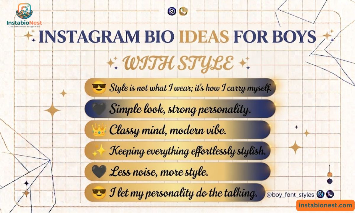 Instagram Bio For Boys