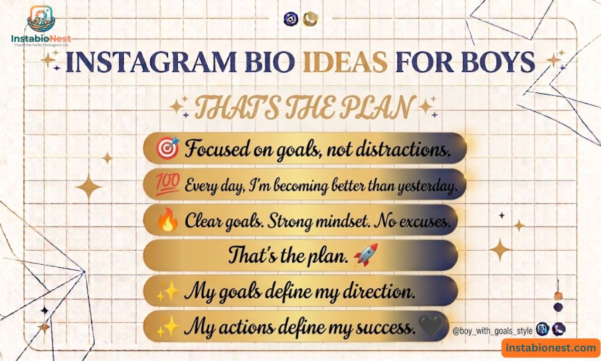 Instagram Bio For Boys
