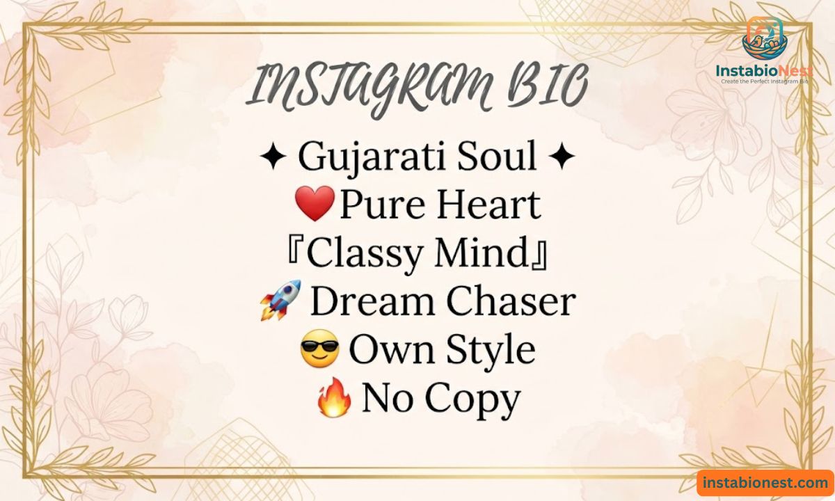 Instagram Bio In Gujarati