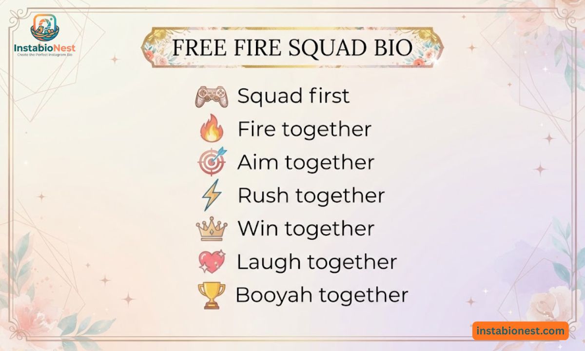 Free Fire Bio For Instagram