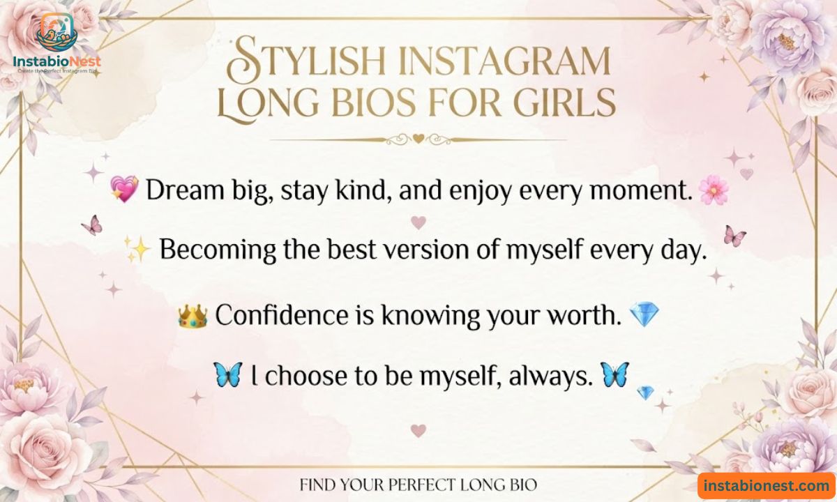 Instagram bio for girls stylish