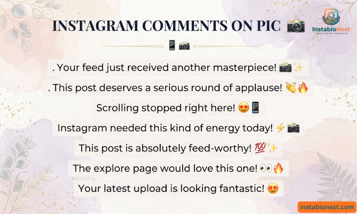 Comment On Pic