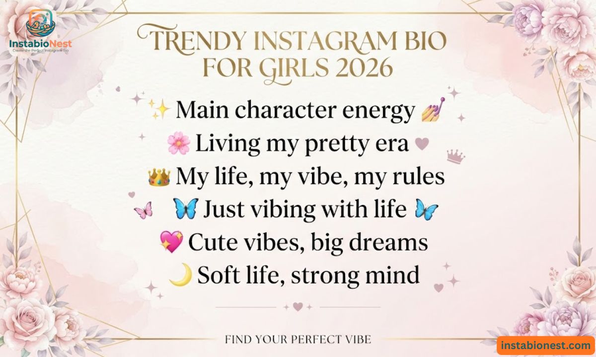 Instagram bio for girls stylish