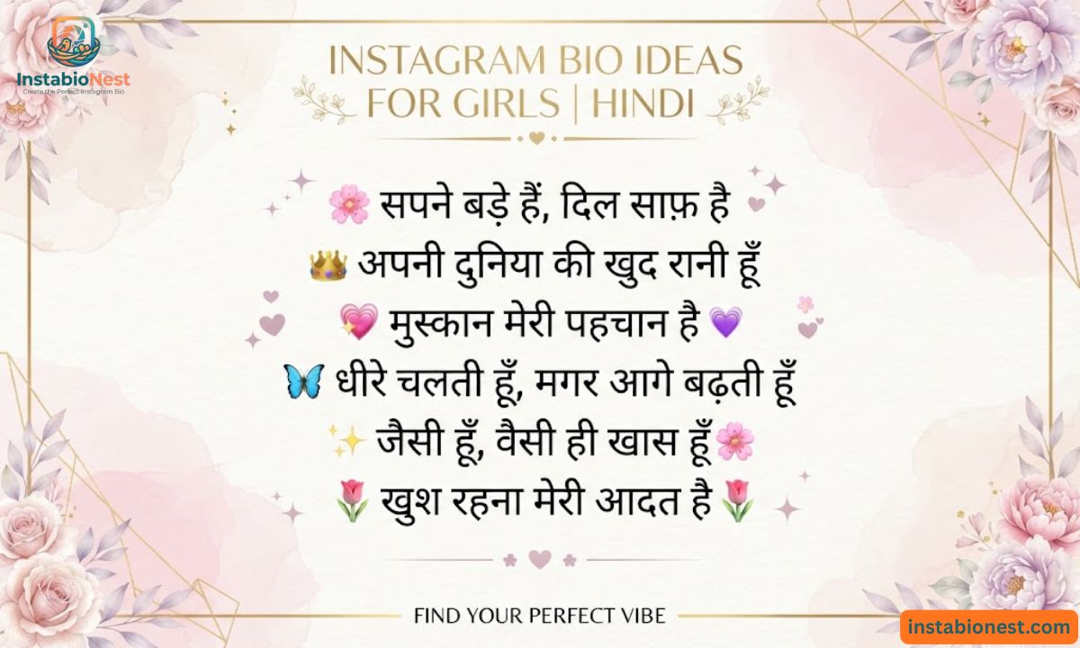 Instagram bio for girls stylish