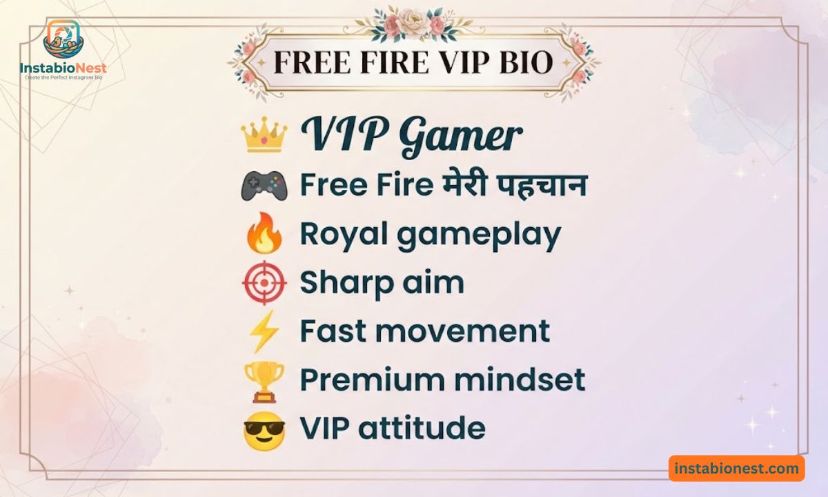Free Fire Bio For Instagram