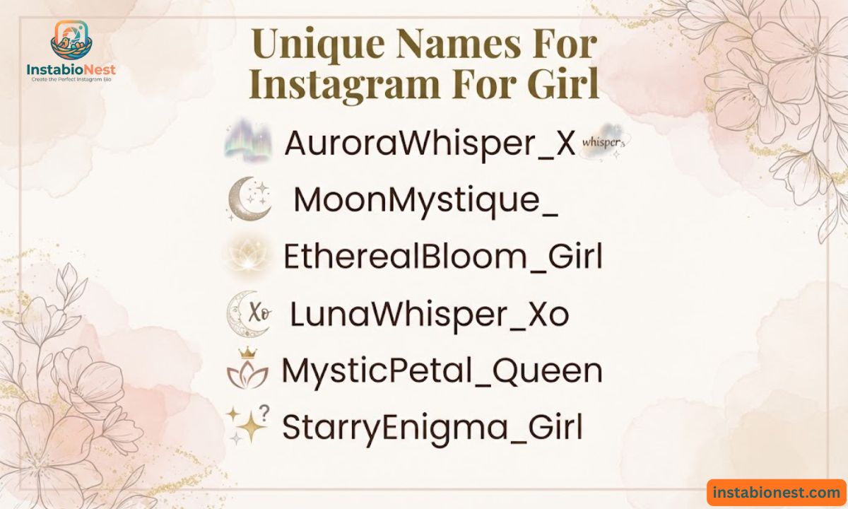Instagram Names For Girls