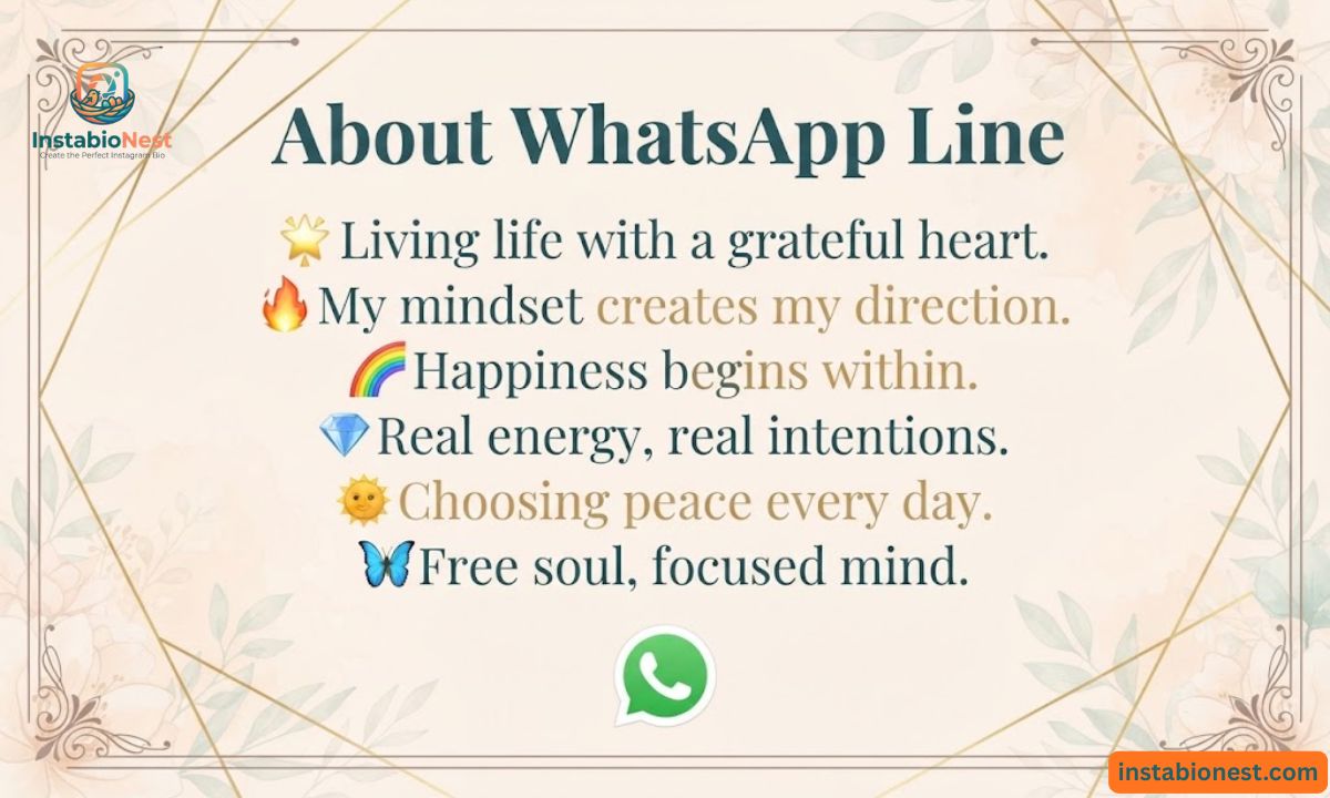 WhatsApp About Lines