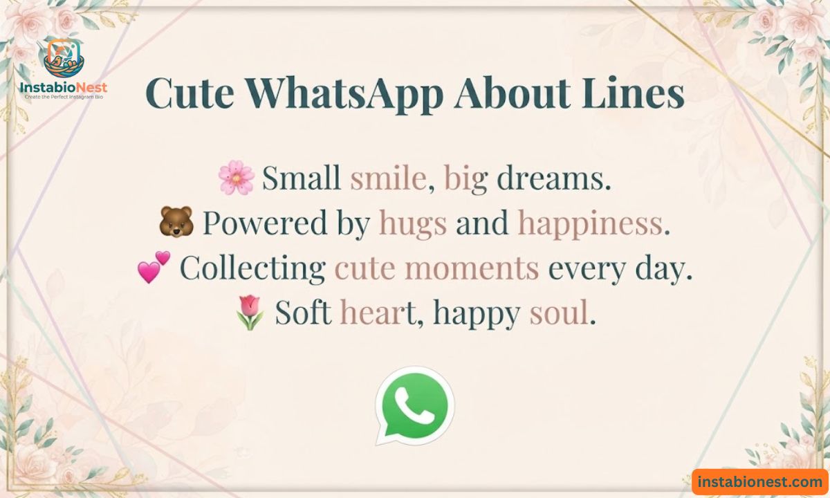 WhatsApp About Lines