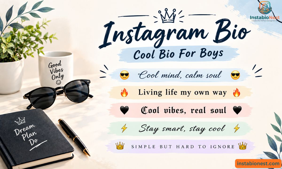 Instagram Bio For Boys Stylish Font
