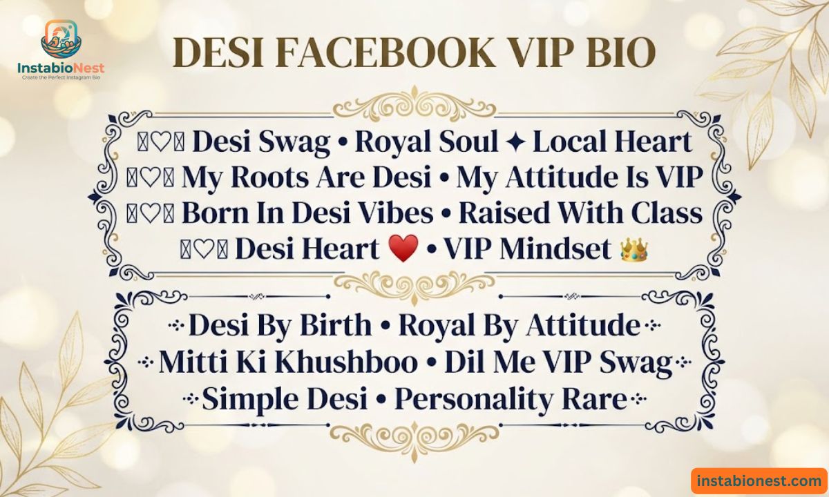 Facebook VIP Bio