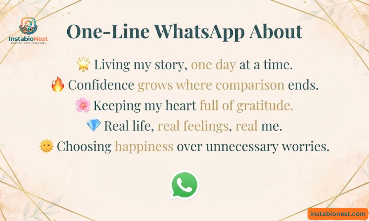 WhatsApp About Lines