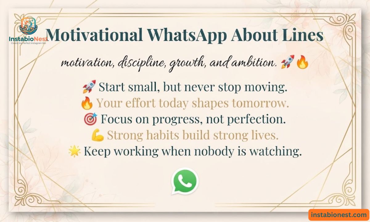 WhatsApp About Lines