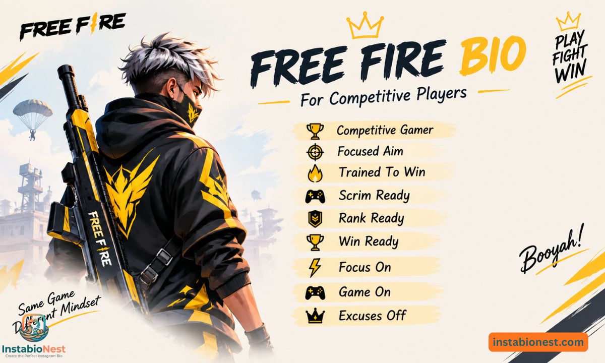 Free Fire Bio For Instagram