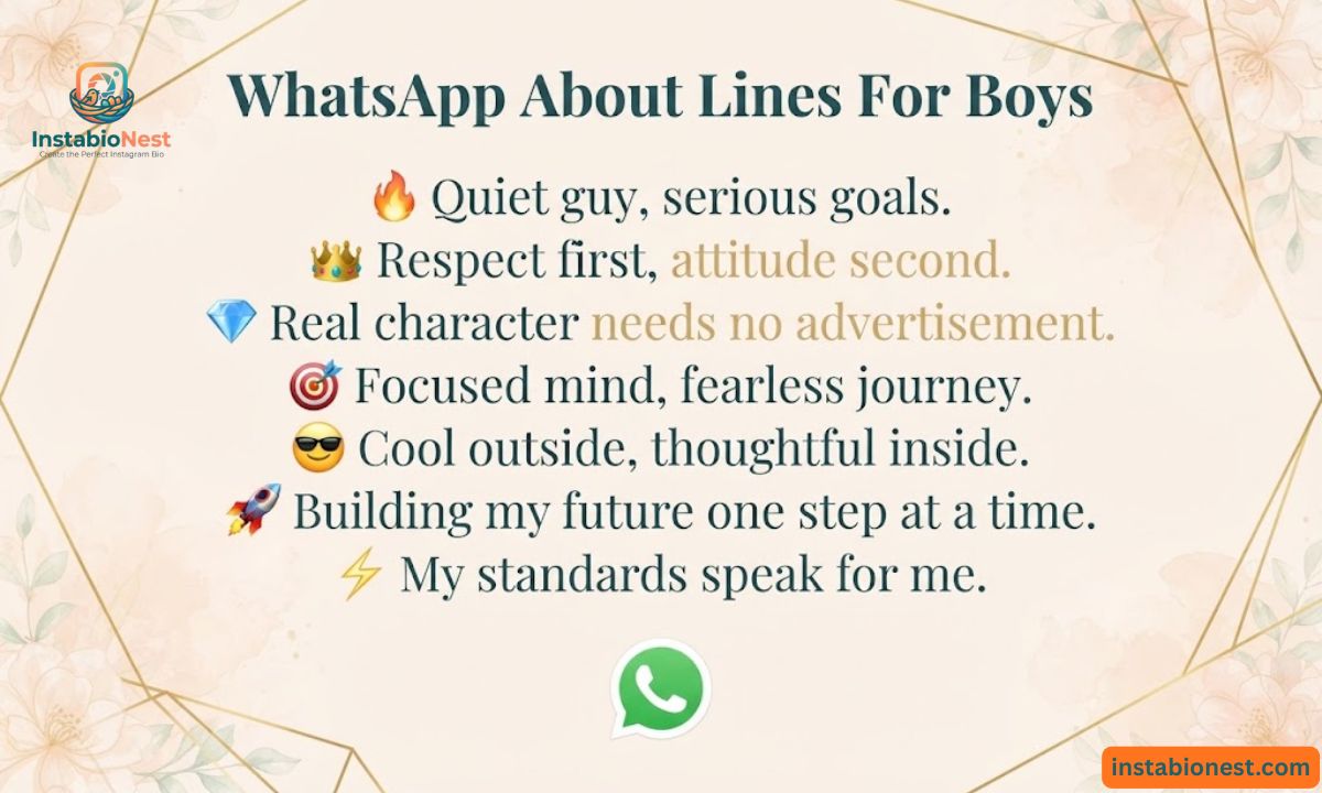 WhatsApp About Lines
