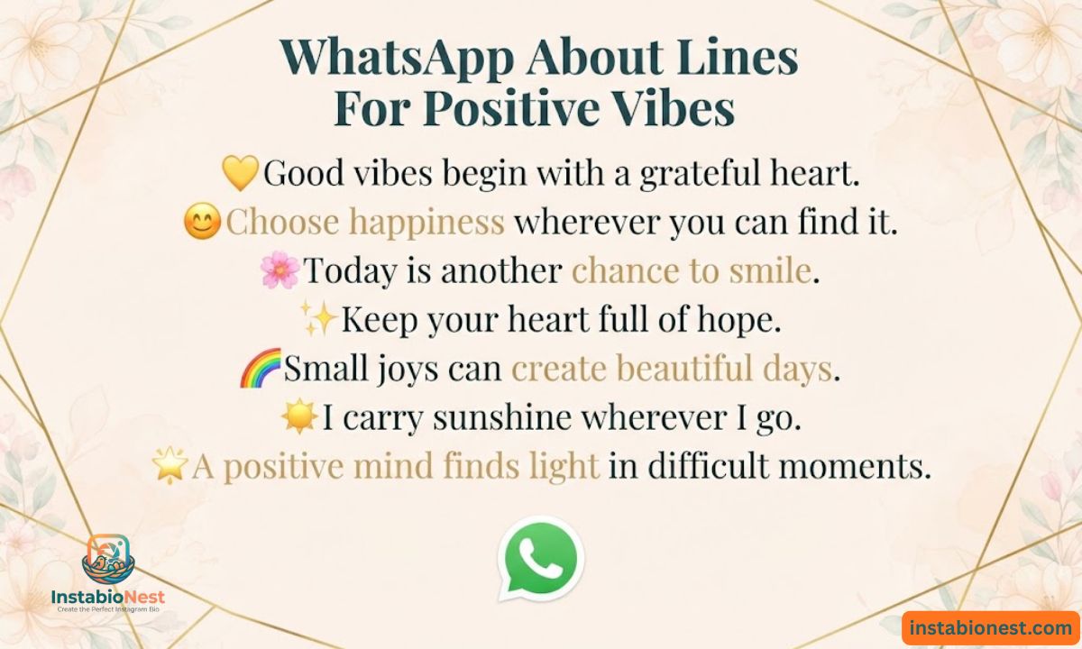 WhatsApp About Lines