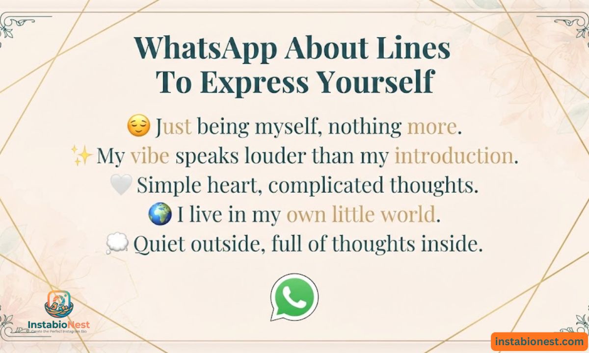 WhatsApp About Lines