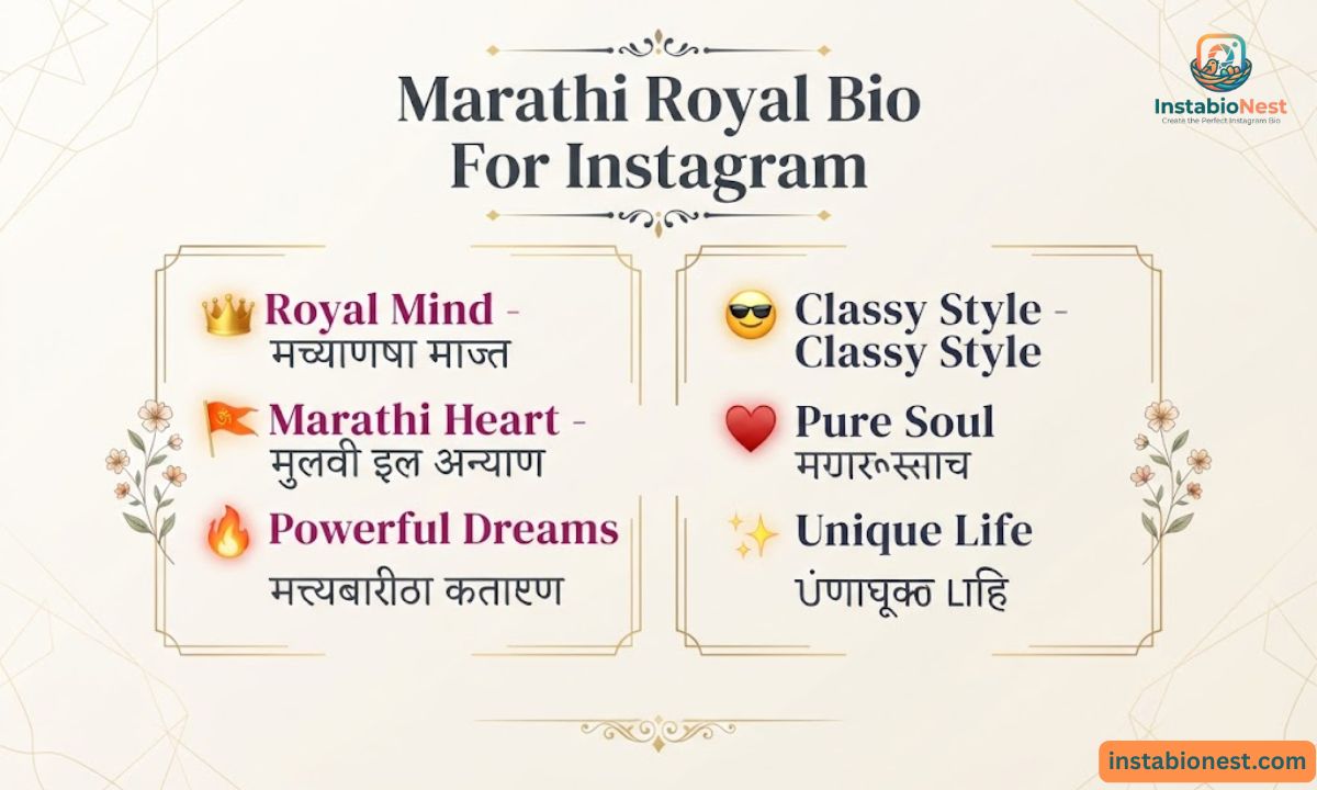Instagram Bio In Marathi