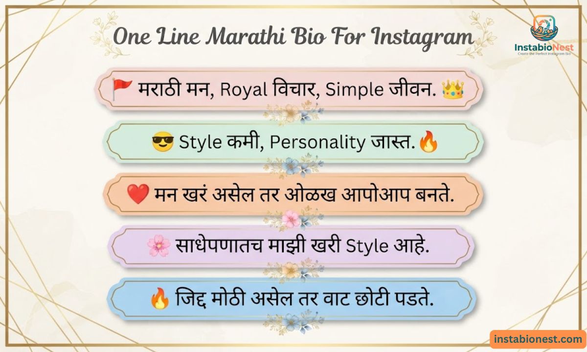 Instagram Bio In Marathi