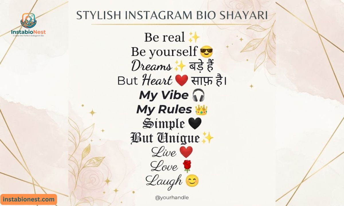 Instagram Bio Shayari