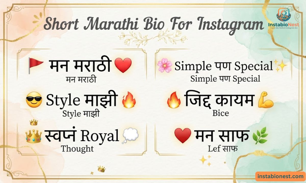Instagram Bio In Marathi